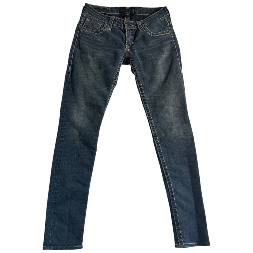 Big Star‎ Skinny Jeans Womens 27 Blue Denim Stretch Low Rise Medium Wash Casual